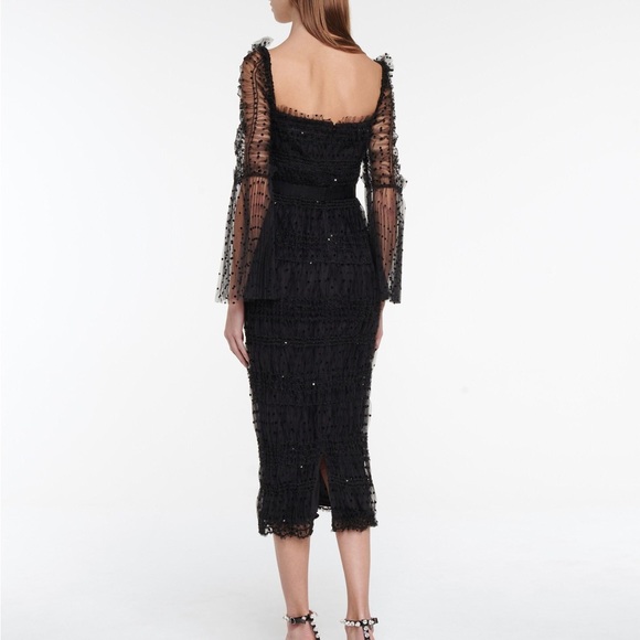 SELF-PORTRAIT
Point d'esprit tulle midi dress 
Size: 4 uk, 0 usa
P00529146-2 - Picture 6 of 6